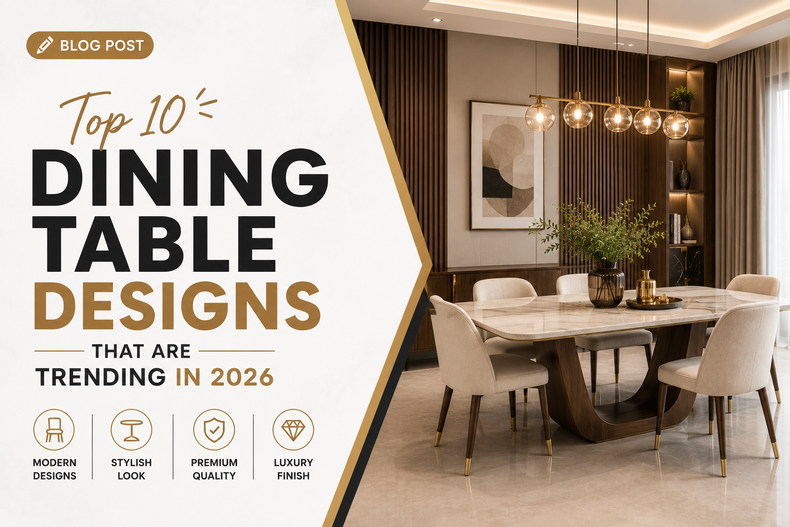 Top 10 Dining Table Designs That Are Trending in 2026